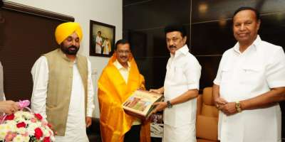 arvind kejriwal meets mk stalin dmk supports aap - Satya Hindi