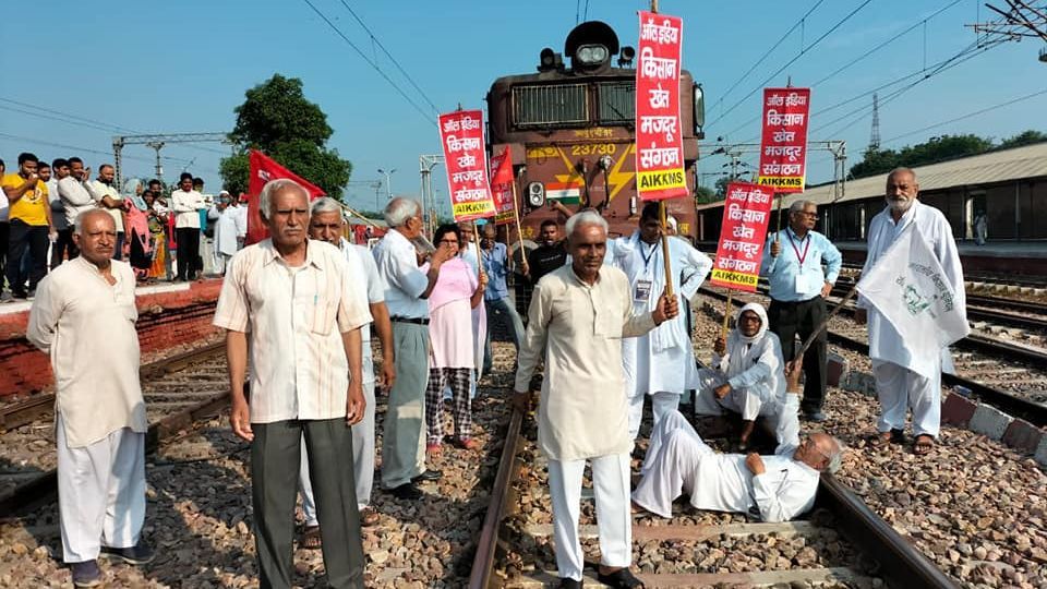 farmers protest against farm laws on gandhi birth anniversary - Satya Hindi