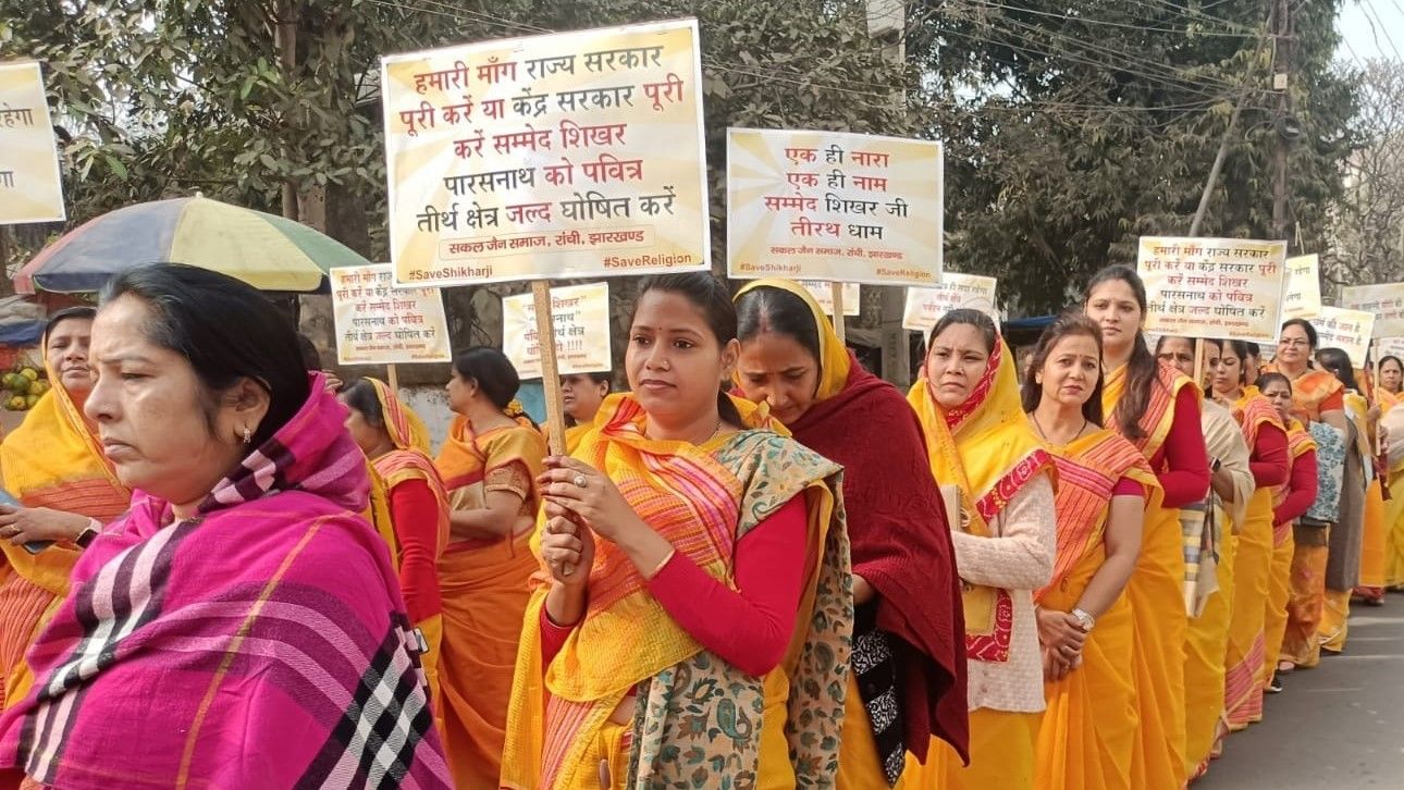 Sammed Shikharji protest by Jain community - Satya Hindi