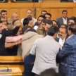 engineer rashid brother article 370 banner chaos in jammu kashmir assembly - Satya Hindi