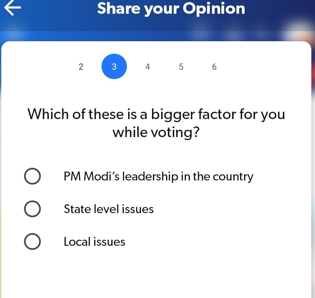 BJP Election survey on NaMo app for 2022 elections - Satya Hindi