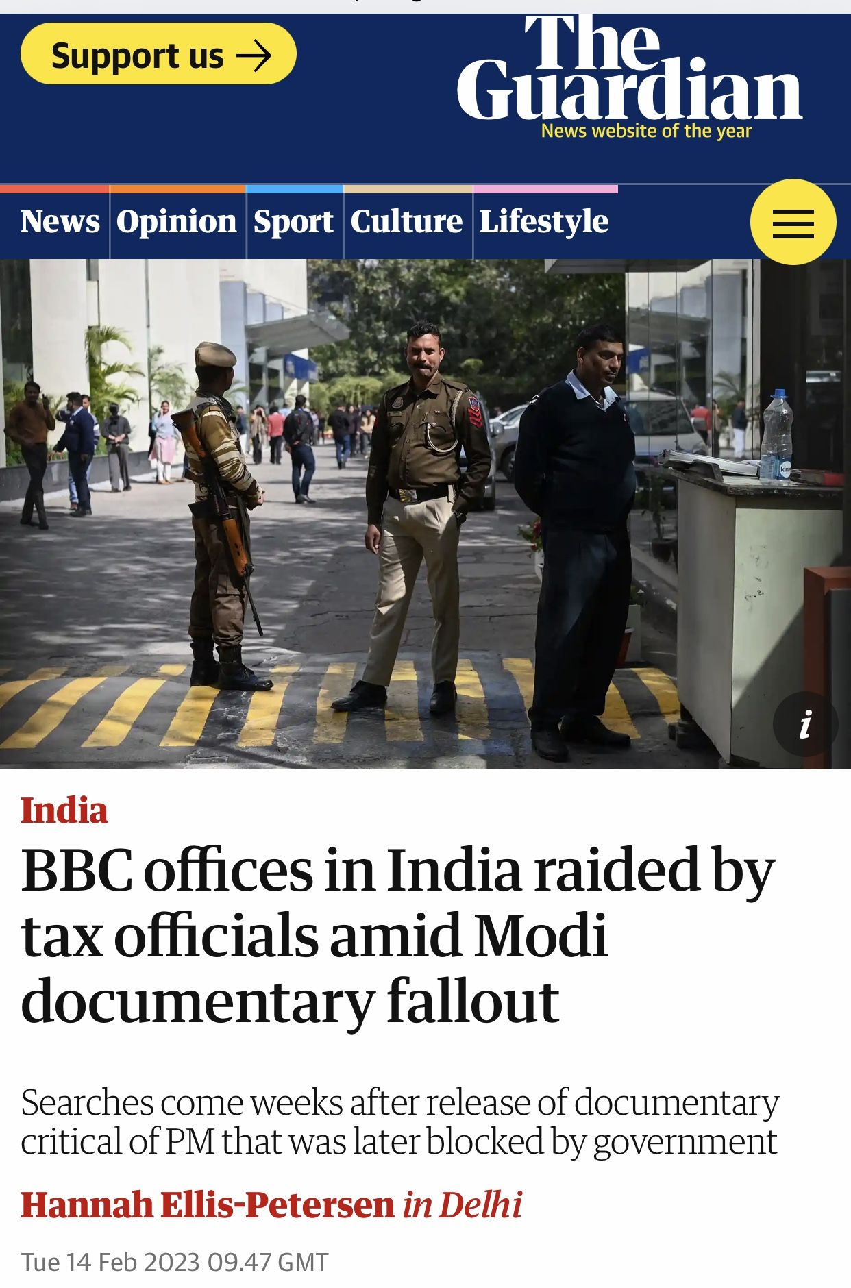 BBC raid: sharp reaction of foreign media, Gujarat in discussion - Satya Hindi