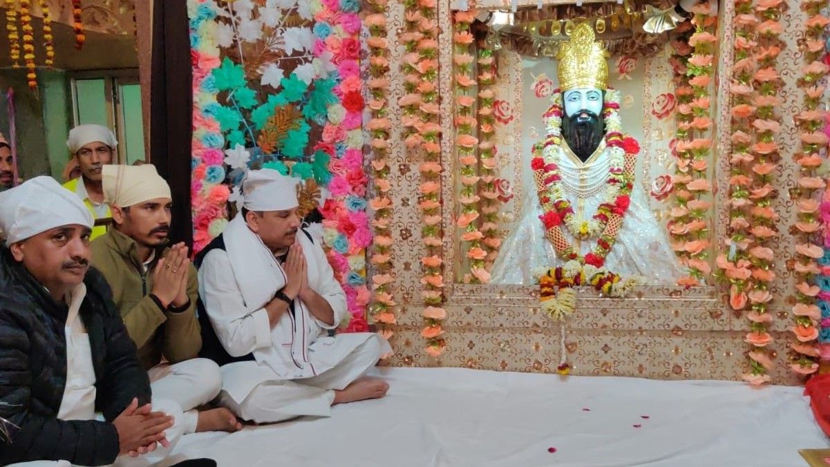 PM Modi and channi in Sant Ravidas temple - Satya Hindi