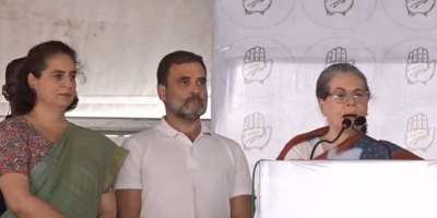 sonia gandhi address raebreli joint rally with rahul gandhi priyanka akhilesh yadav - Satya Hindi