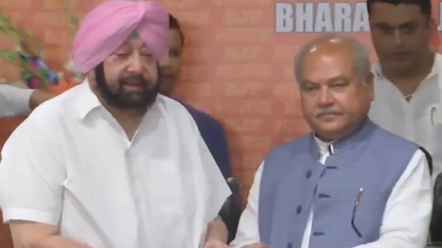 पंजाब: बीजेपी में शामिल हुए पूर्व मुख्यमंत्री अमरिंदर सिंह