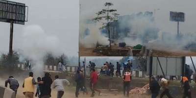 Kisan Andolan: Tear gas shells are falling on Shambhu border - Satya Hindi