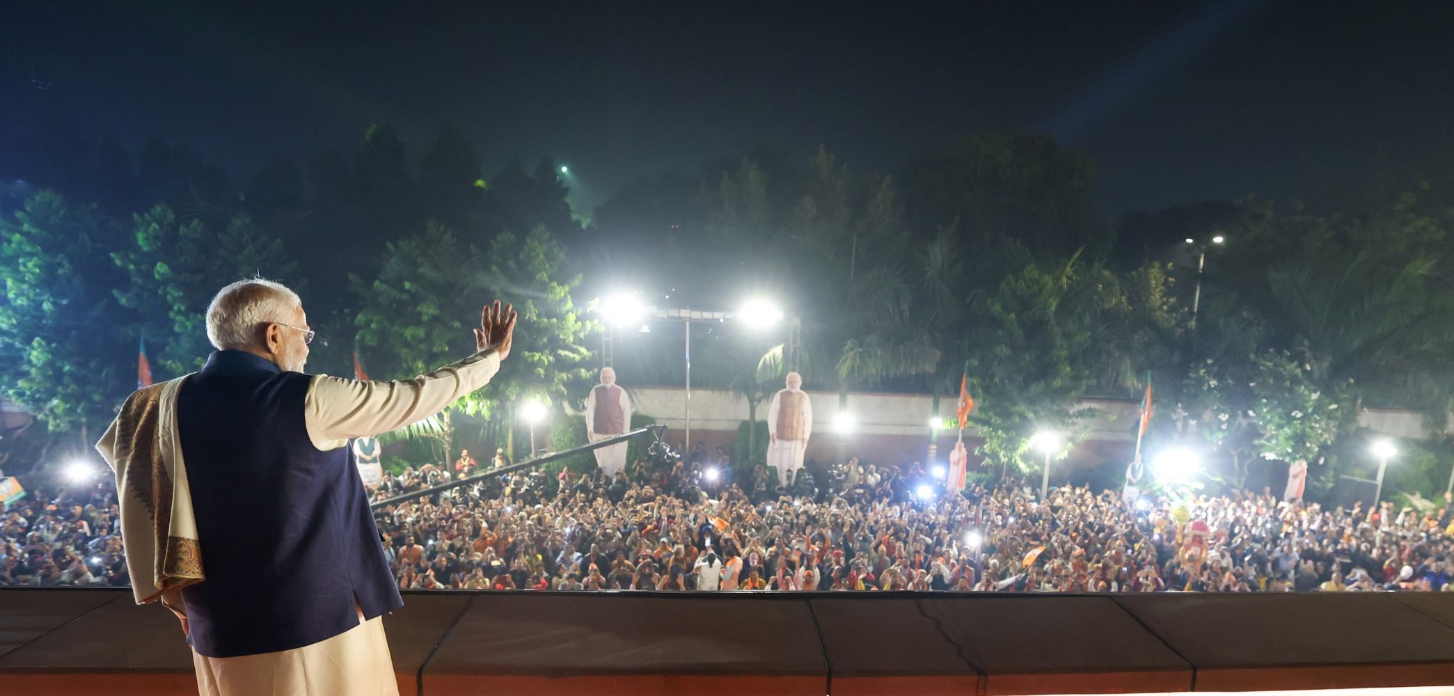 मोदी का विजय भाषणः&nbsp;'कांग्रेस का शहरी नक्सलवाद एक चुनौती, रिमोट विदेश में'