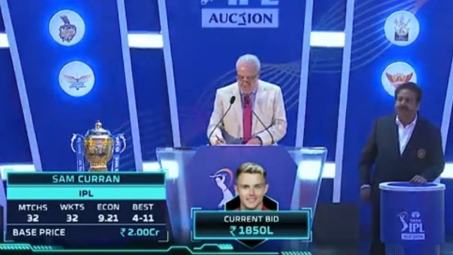 IPL ऑक्शन: विदेशी खिलाड़ियों की चांदी, सैम करन सबसे महंगे खिलाड़ी