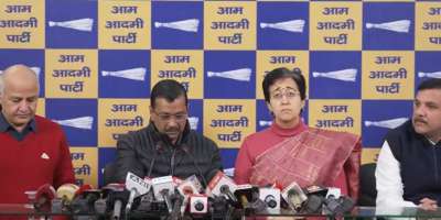 aap arvind kejriwal alleges bjp trying to get aatishi arrested before delhi polls - Satya Hindi