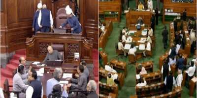 Parliament logjam continue even third week, congress mp wearing black bands - Satya Hindi