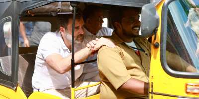 Rahul Gandhi took a tour of Hyderabad in an auto - Satya Hindi