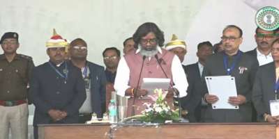 hemant soren takes oath as jharkhand cm india alliance leader present - Satya Hindi