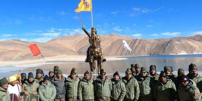 Ladakh Why objection raised on statue of Shivaji in Pangong Lake? - Satya Hindi